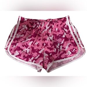 Adidas Girls Pink Camo Shorts